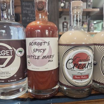 Gorget Distilling - Gorget Bloody Mary mix, Black Cherry Rum and Peca Praline Cream Rum - Distilleries Near Me - Lugoff, South Carolina Gorget Distilling - Gorget Bloody Mary mix, Black Cherry Rum and Peca Praline Cream Rum - Distilleries Near Me - Lugoff, South Carolina
