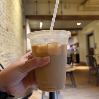 Pavement Coffeehouse - iced lavender latte with oat milk, $7.22 total with tax - Coffee & Tea Near Me - Boston, Massachusetts Pavement Coffeehouse - iced lavender latte with oat milk, $7.22 total with tax - Coffee & Tea Near Me - Boston, Massachusetts