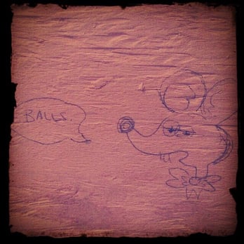 Left Hand Path - Bathroom art at Left Hand Path - Bars Near Me - Bushwick, New York