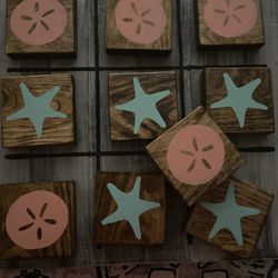 Board & Brush - Tic tac toe Coastal design