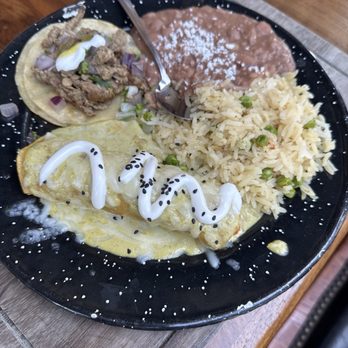 Tempo Cantina - Asada Taco and chicken Enchilada combo the meat was not good very tough - New American Near Me - Brea, California Tempo Cantina - Asada Taco and chicken Enchilada combo the meat was not good very tough - New American Near Me - Brea, California