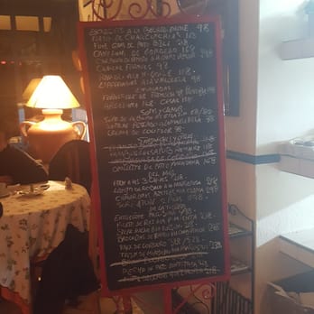 Chez Nene - The menu is written out daily on a chalk board that is rolled over to you. Items that become unavailable are crossed out. - French Near Me - Zapopan, JAL