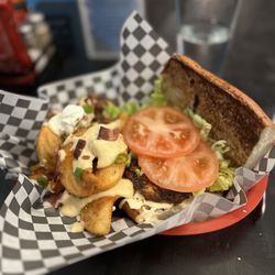 The Replay - Blackened Chicken Po' Boy with Loaded Cajun Sidewinder Fries