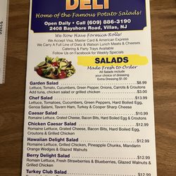 Robinsons's Deli - Menu