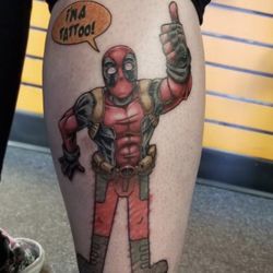 Ageless Art Tattoo & Piercing Studio - Deadpool by Adam Hicks!!