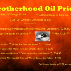 Brotherhood Oil - New prices as of 10-21-2024.