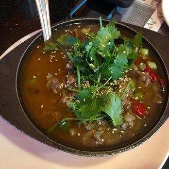 Tasty Zone - Green chili fatty beef with vegetables - $14.99 (don't) - Szechuan Near Me - Santa Ana, California