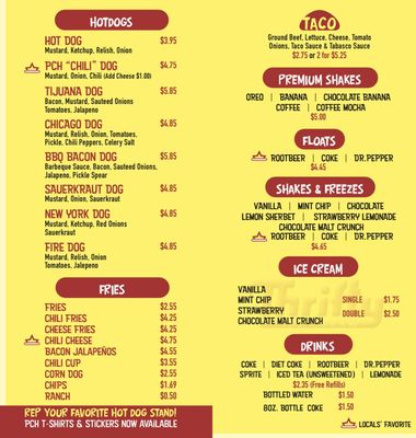 Menu photo 7 Pacific Coast Hot Dogs Orange, CA