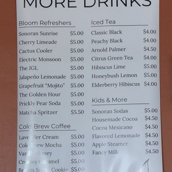 Bloom Tea - Menu - Tea Rooms Near Me - Oro Valley, Arizona Bloom Tea - Menu - Tea Rooms Near Me - Oro Valley, Arizona
