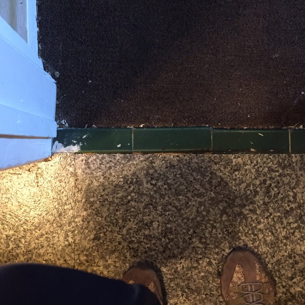 Especially 4 U Tours - Mildew in bathroom on the floor paint on tile Leading into filthy carpet in the room - Tours Near Me - Scottsdale, Arizona Especially 4 U Tours - Mildew in bathroom on the floor paint on tile Leading into filthy carpet in the room - Tours Near Me - Scottsdale, Arizona