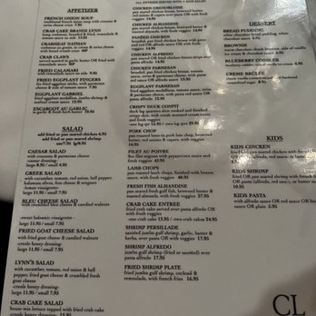 Cafe Lynn - Menu - Seafood Near Me - Mandeville, Louisiana