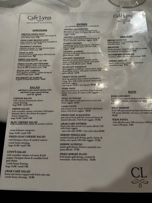 Menu photo 1 Cafe Lynn Mandeville, LA