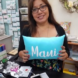 Aloha Maui Creations - Found this gem of a store while visiting First Friday Wailuku! Couldn't resist this pillow!