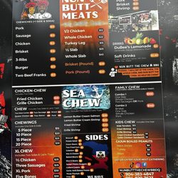 Nun Butt The Chew & BBQ - Menu