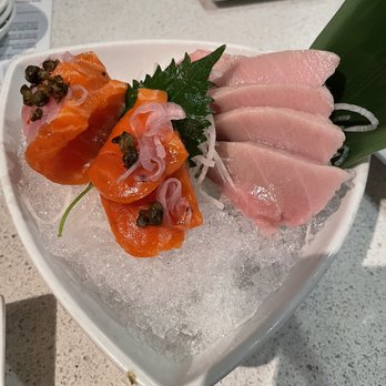 The Fish Restaurant & Sushi Bar - Salmon Belly & Fatty Tuna (OUTRAGEOUSLY priced at $45 for 5 pieces) - Sushi Bars Near Me - Houston, Texas The Fish Restaurant & Sushi Bar - Salmon Belly & Fatty Tuna (OUTRAGEOUSLY priced at $45 for 5 pieces) - Sushi Bars Near Me - Houston, Texas