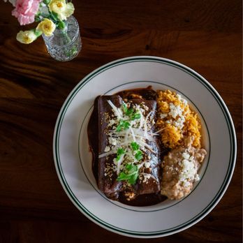 Corazon Comedor - Enchiladas Mole Coloradito - Mexican Near Me - Santa Barbara, California Corazon Comedor - Enchiladas Mole Coloradito - Mexican Near Me - Santa Barbara, California