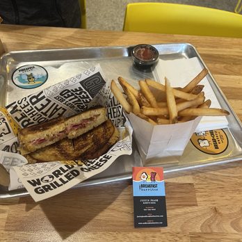 Bread and Cheese Eatery - My grilled cheese sandwich that was absolutely delicious and the fries are great also - Sandwiches Near Me - Oceanside, California