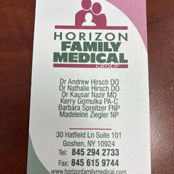 Horizon Family Medical Group - Providers practicing in this office as of December 2025