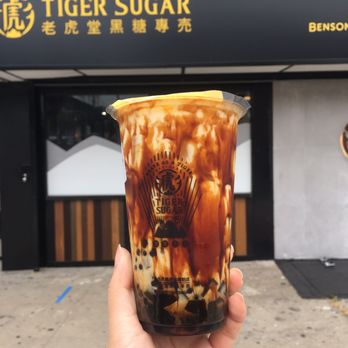 Tiger Sugar - S3 Black Sugar Milk with Boba & Cream Mousse - Bubble Tea Near Me - Brooklyn, New York