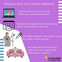 VitaDrip Hydration - How to Book an appointment.