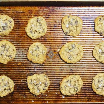 Michelle’s Bakery - chocolate chip cookies on a baking sheet - Bakeries Near Me