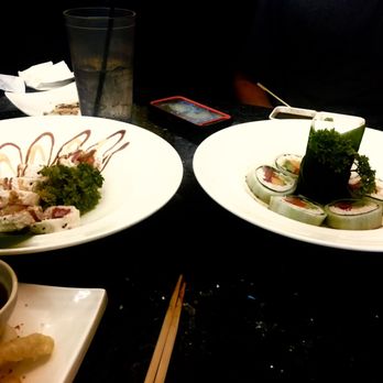 Hello Sushi - The New No Rice Woecial Rolls: Cucumber Special Roll and Flower Roll - Sushi Bars Near Me - Fullerton, California