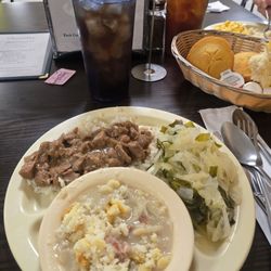 Jake's Family Restaurant - Great lunch...beef tips fice,large lime, cabbage, and corn bread!!!