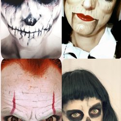 Violaine All Makeup - Maquillages Halloween, Pennywise, Ça, poupée de bois