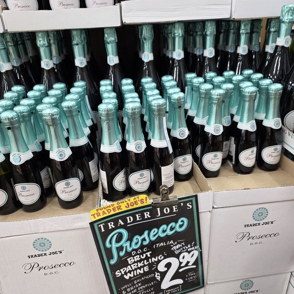Trader Joe's - Mini bottles of Prosecco - Grocery Near Me - Folsom, California Trader Joe's - Mini bottles of Prosecco - Grocery Near Me - Folsom, California