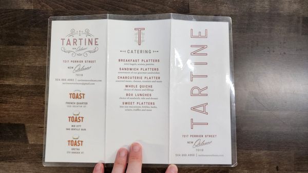 Menu photo 4 Tartine New Orleans, LA Menu photo 4 Tartine New Orleans, LA