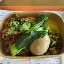 Braised Pork Rice Bowl 卤肉饭