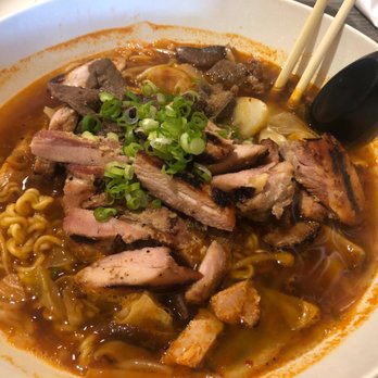 Chow-Ya - Spicy ramen w/ chicken, beef, veggies, gyoza, and egg - Asian Fusion Near Me - Lompoc, California