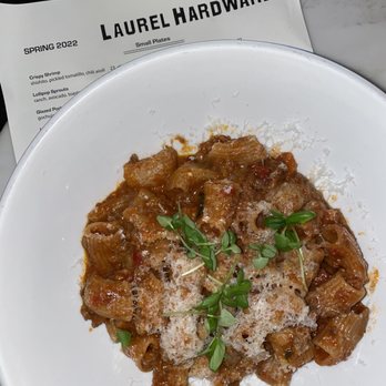 Laurel Hardware - rigatono bolognese - New American Near Me - West Hollywood, California