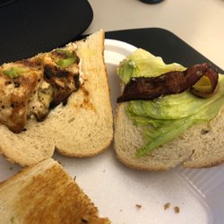 Voula's Kitchen - Chicken Sandwich with bacon, lettuce and avocado.