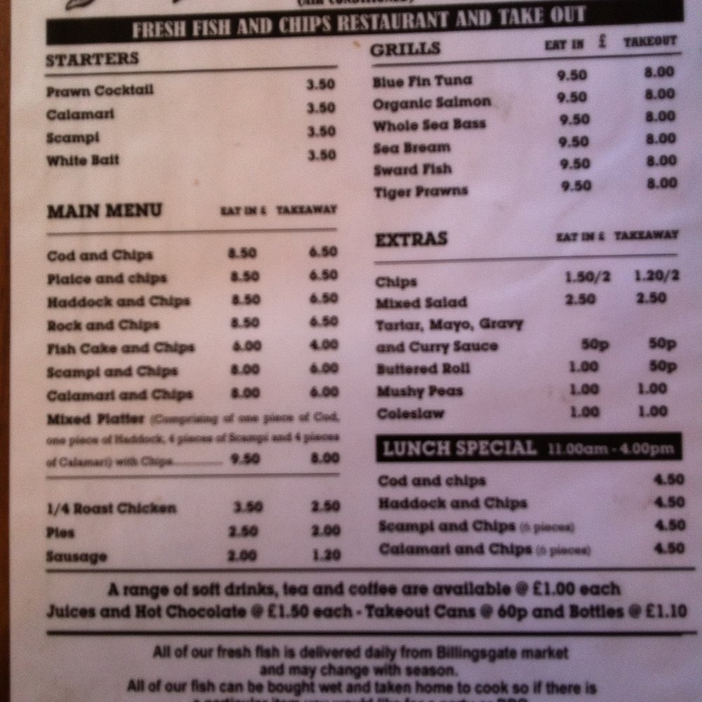 The Flying Fish - Fish & Chips Near Me - London, XGL The Flying Fish - Fish & Chips Near Me - London, XGL