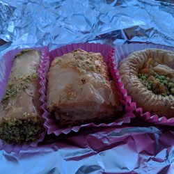 Sirio - Three of the Syrian desserts on the menu.