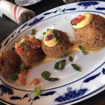 FINKA Table & Tap - Arroz con pollo fritters - Asian Fusion Near Me - Miami, Florida FINKA Table & Tap - Arroz con pollo fritters - Asian Fusion Near Me - Miami, Florida