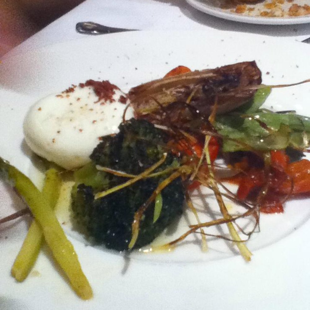 Rekondo - Vegetable dish for two - They split the dish for us, this is one of the two plates. - Spanish Near Me - Donostia / San Sebastián, SS Rekondo - Vegetable dish for two - They split the dish for us, this is one of the two plates. - Spanish Near Me - Donostia / San Sebastián, SS
