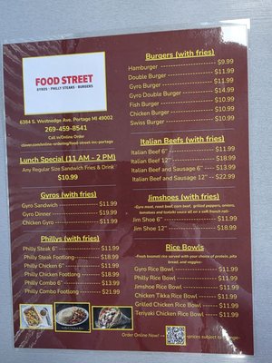 Menu photo 1 Food Street Portage, MI Menu photo 1 Food Street Portage, MI