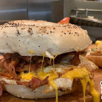 The Original Hot Bagels - Our famous Bacon Egg & Cheese. - Breakfast & Brunch Near Me - Wilmington, Delaware The Original Hot Bagels - Our famous Bacon Egg & Cheese. - Breakfast & Brunch Near Me - Wilmington, Delaware