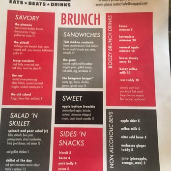 Troop PVD - Brunch menu - New American Near Me - Providence, Rhode Island Troop PVD - Brunch menu - New American Near Me - Providence, Rhode Island