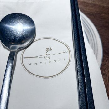 Antidote - Branded napkins - Cocktail Bars Near Me - Brooklyn, New York