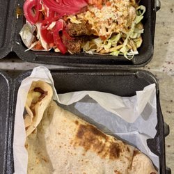 Morazan Restaurant - Baleada #5 + Pollo con Tajadas de Platano Verde (via Uber Eats)