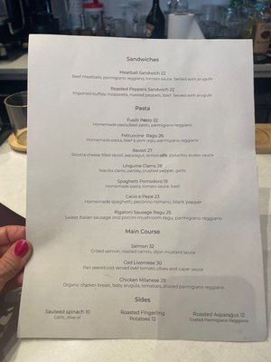 Menu photo 5 L'Osteria New York, NY