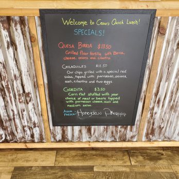 Cesar's Quick Lunch - Specials - Mexican Near Me - Grass Valley, California