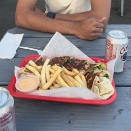 Shawarma plate with lamb and beef!