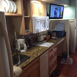 Nice kitchenettes with full size refrigerators Nice kitchenettes with full size refrigerators