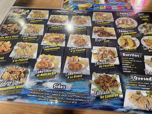 Menu photo 4 Mariscos Villa Del Mar La Puente, CA
