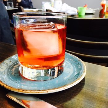 Woodblock - Blushing Negroni - Cocktail Bars Near Me - Redmond, Washington