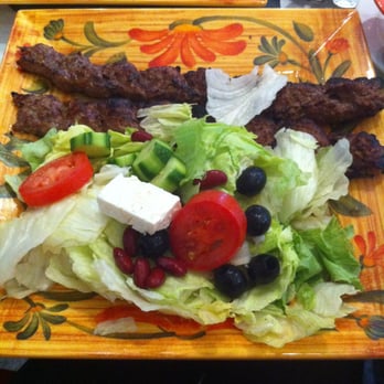 Shamshiry - Kubideh with salad. You must get it with rice. I was trying to be healthy. Its not worth it. :) - Middle Eastern Near Me - Vienna, Virginia Shamshiry - Kubideh with salad. You must get it with rice. I was trying to be healthy. Its not worth it. :) - Middle Eastern Near Me - Vienna, Virginia